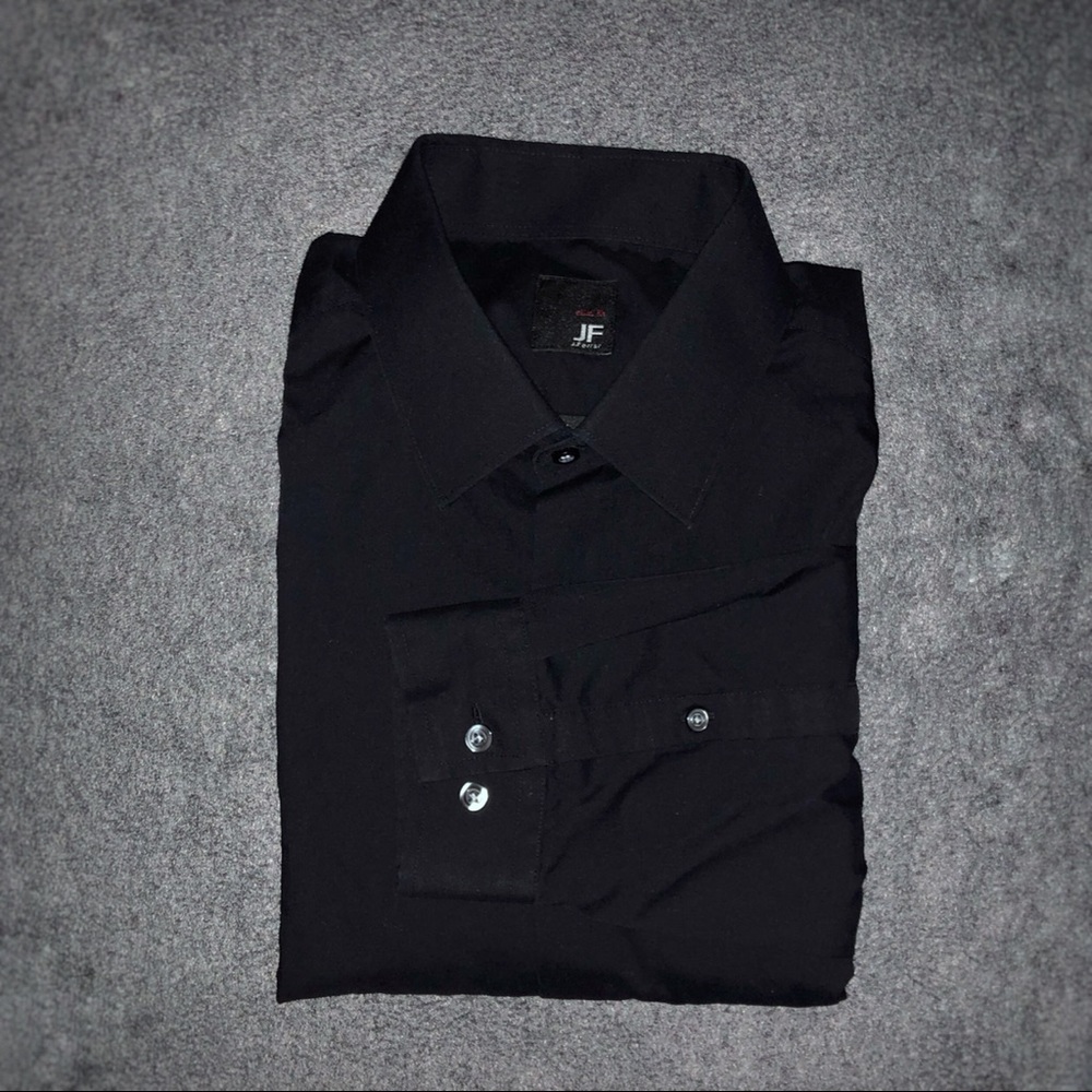 Black men’s dress shirt.